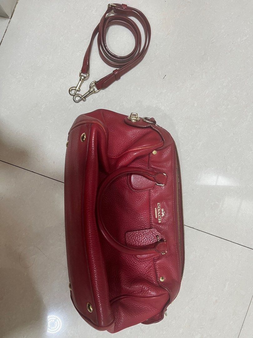 Coach red bag
