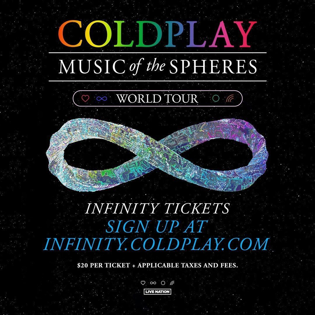 COLDPLAY Infinity Tickets Singapore, Tickets & Vouchers, Event Tickets