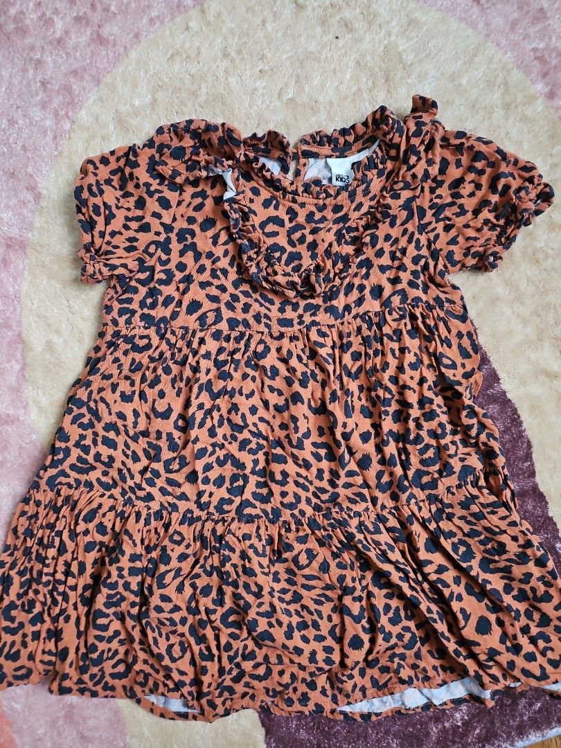 Cotton on Kids Leopard print dress Babies Kids Babies Kids