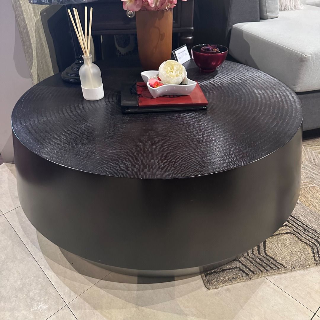 Crate & Barrel Udan Round Coffee Table, Furniture & Home Living