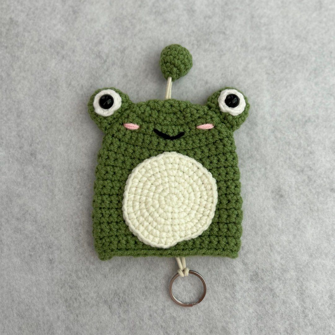Crochet frog key cover Hobbies Toys Stationery Craft
