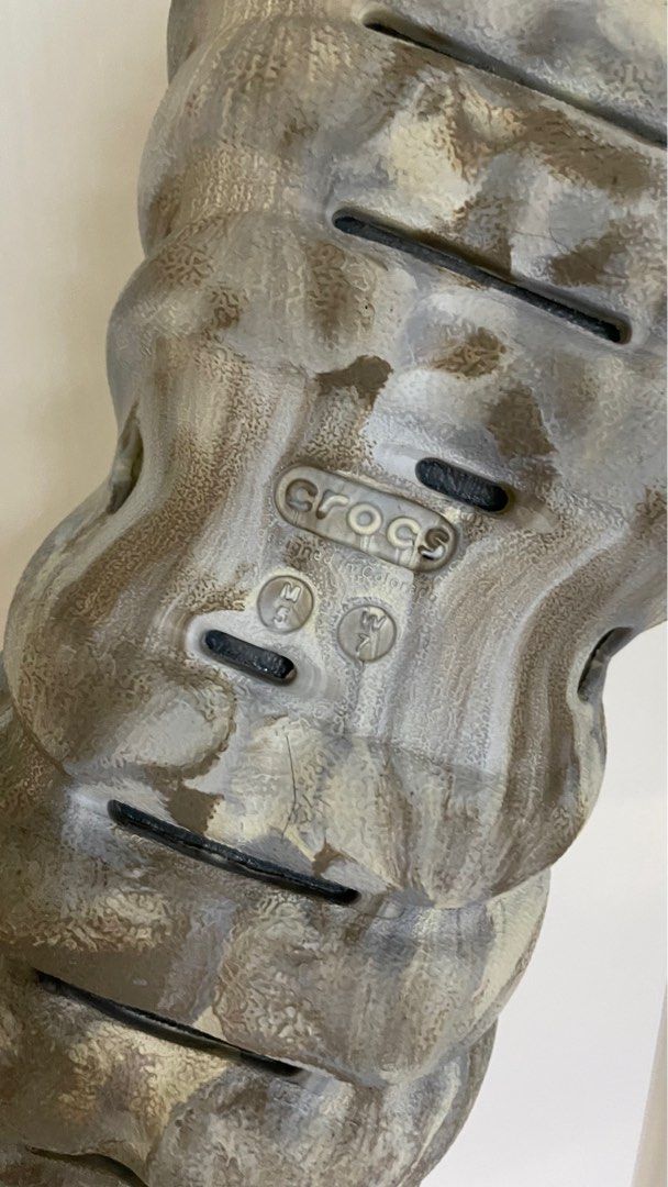 CROCS ECHO MARBLED BONE (Category: Sandals) located in Singapore. Submitted by febru95ry (Listing ID 1270871069, Image 6). Description: STEAL original price $109.95 Selling at $65 now CROCS ECHO MARBLED COLOUR IN BONE worn twice only As good as new No defects Selling because I bought a size too big Giving cute JIbbits for free Buyer to self pick up or Arrange own delivery I recommend lalamove! .