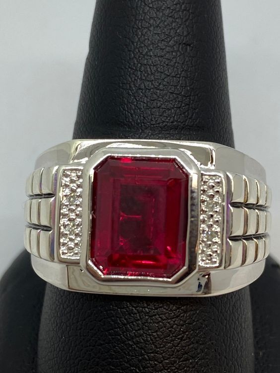 Custom ruby ring on sale