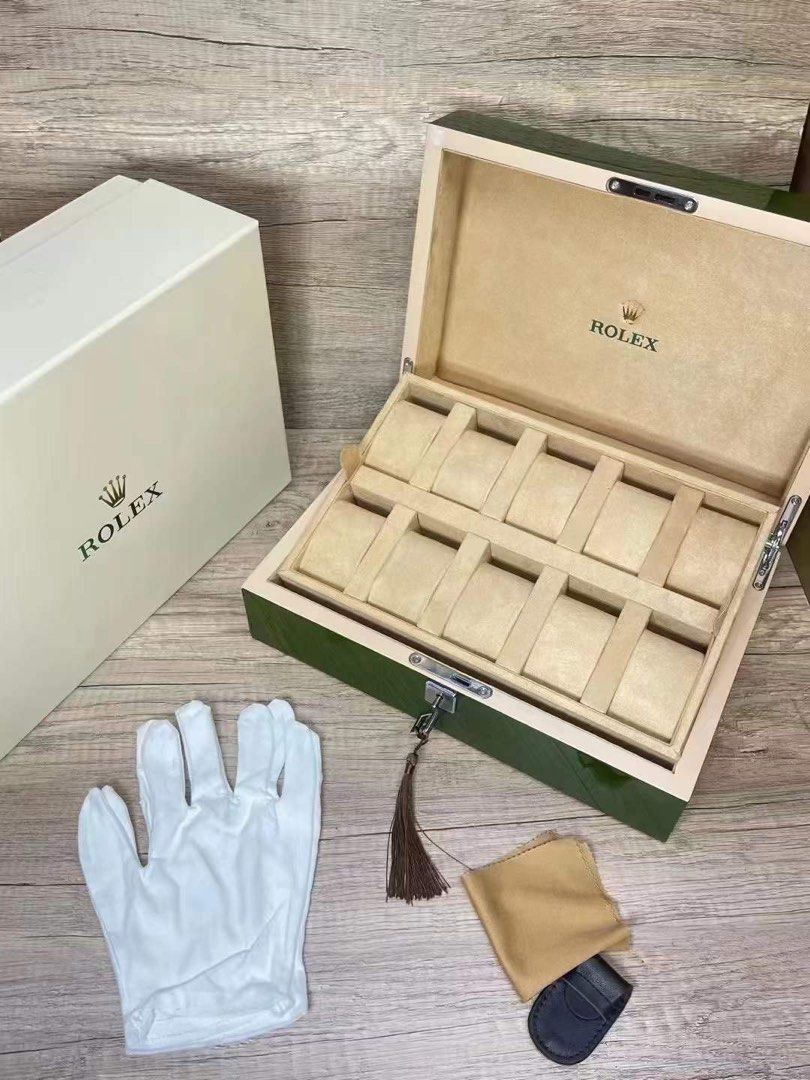 Customized 10 Slot Rolex Watch Box, Luxury, Watches on Carousell