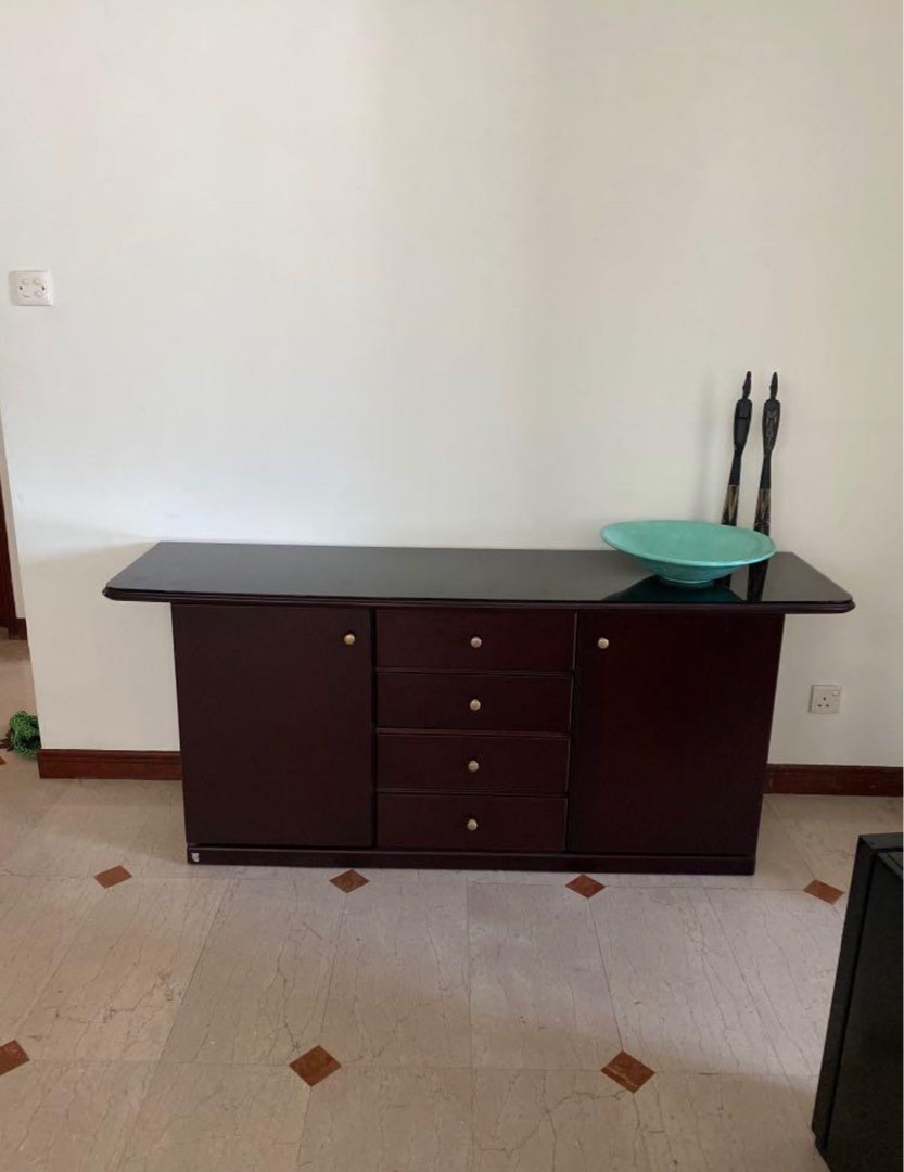 Dark cherry store sideboard