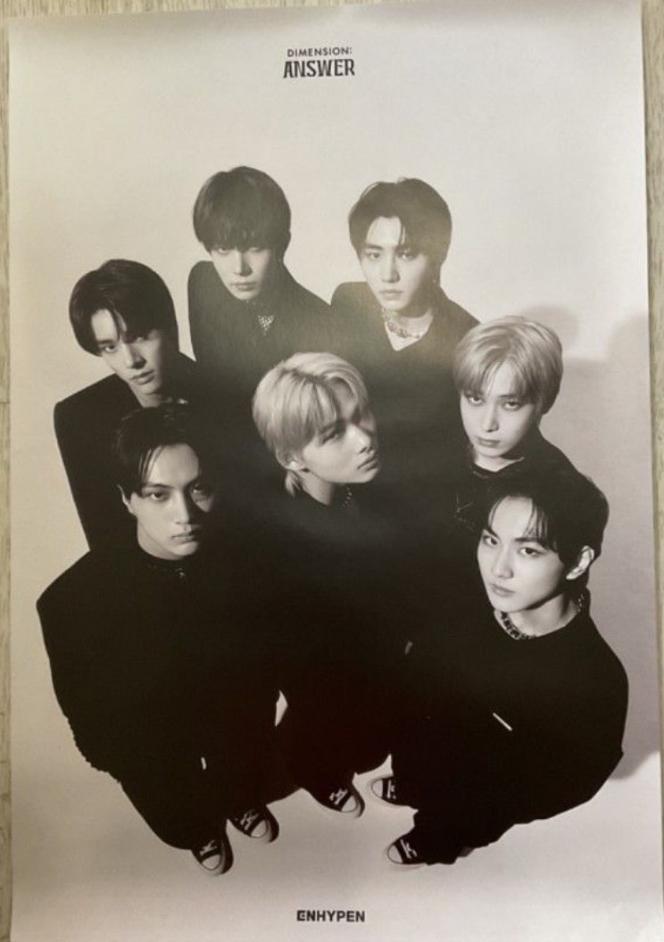 DIMENSION : ANSWER ENHYPEN POSTER, Hobbies & Toys, Memorabilia ...