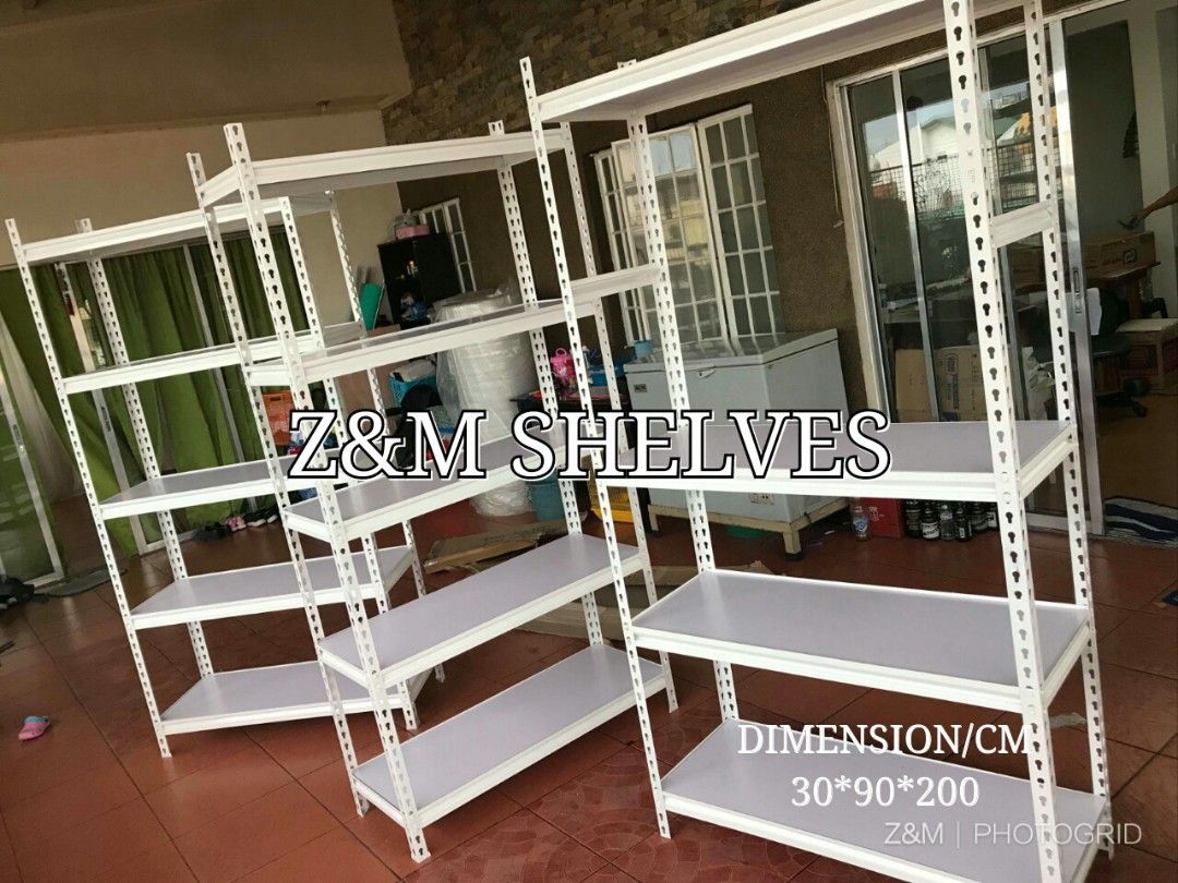 DIY tindahan laminated shelves racks, Furniture & Home Living