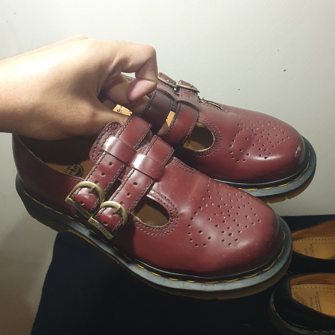 Cherry red mary jane dr martens shop