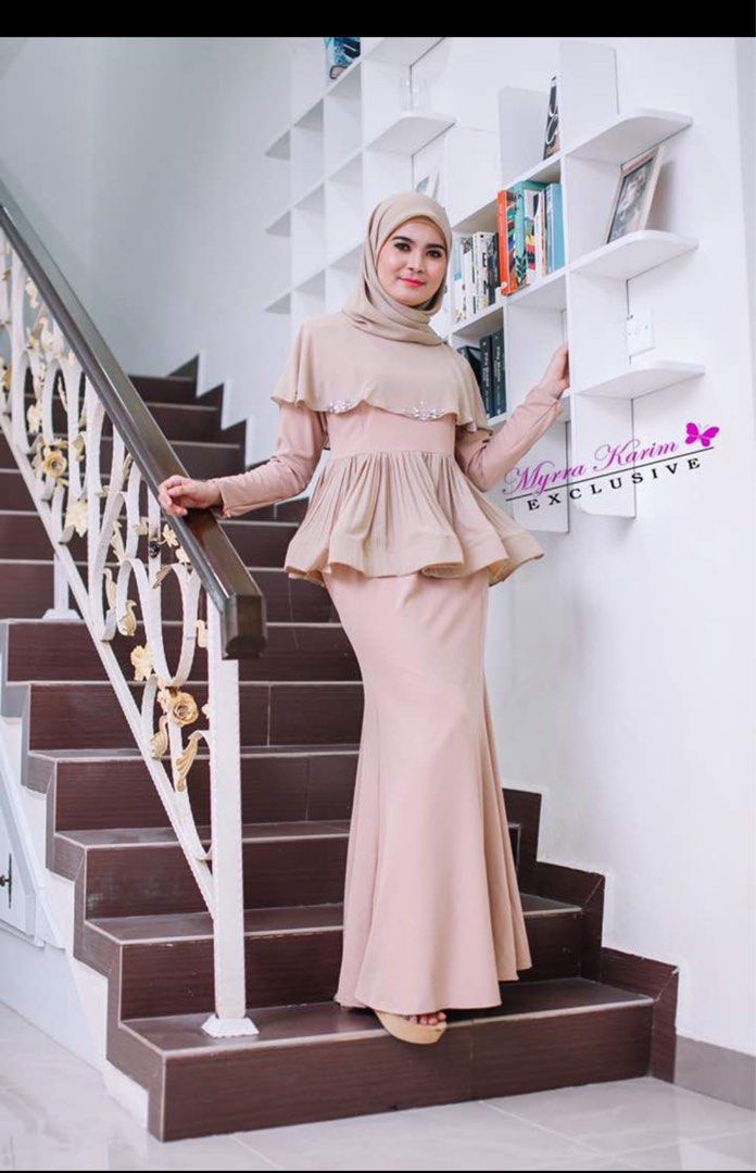 Dusty pink Baju kurung flair myraa karim