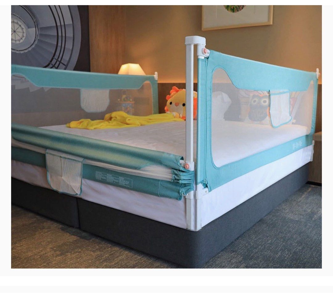 King size bed deals rails for baby