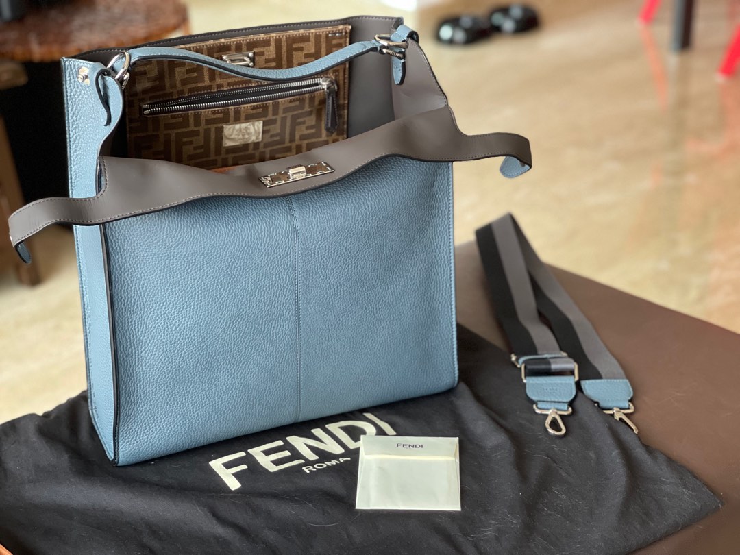 Fendi Peekaboo X Lite Fit Tote bag Luxury Bags Wallets on Carousell