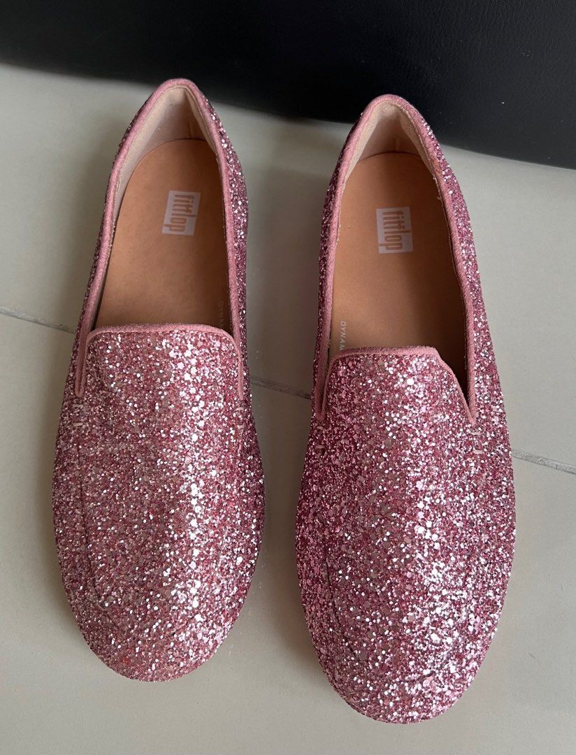 FitFlop Women s Lena Glitter Loafers Flat Women s Fashion
