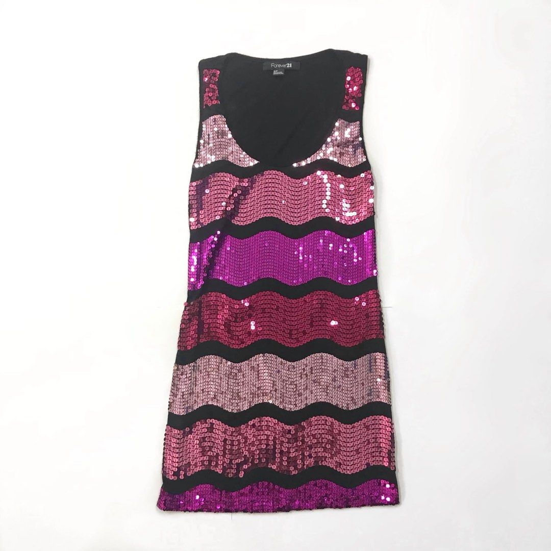 Forever 21 rainbow sequin dress cheap
