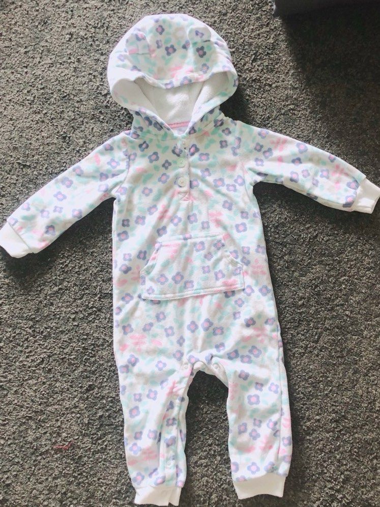 Carter's bear fleece jumpsuit hotsell