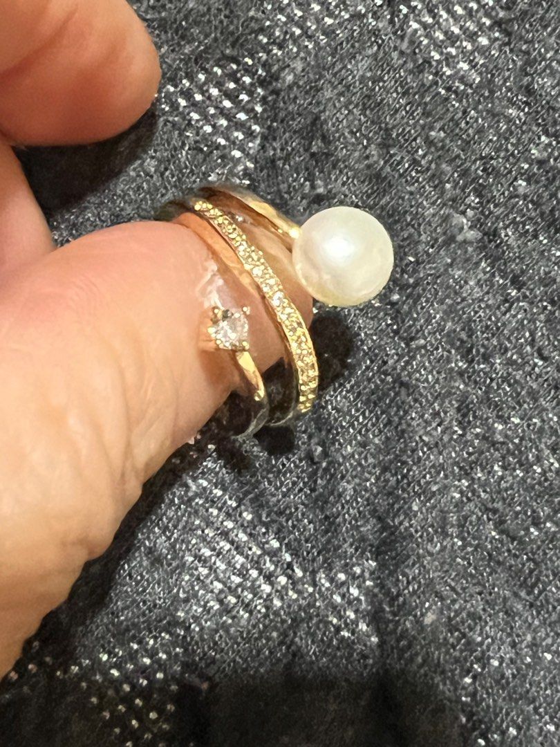Gold double hotsell ring