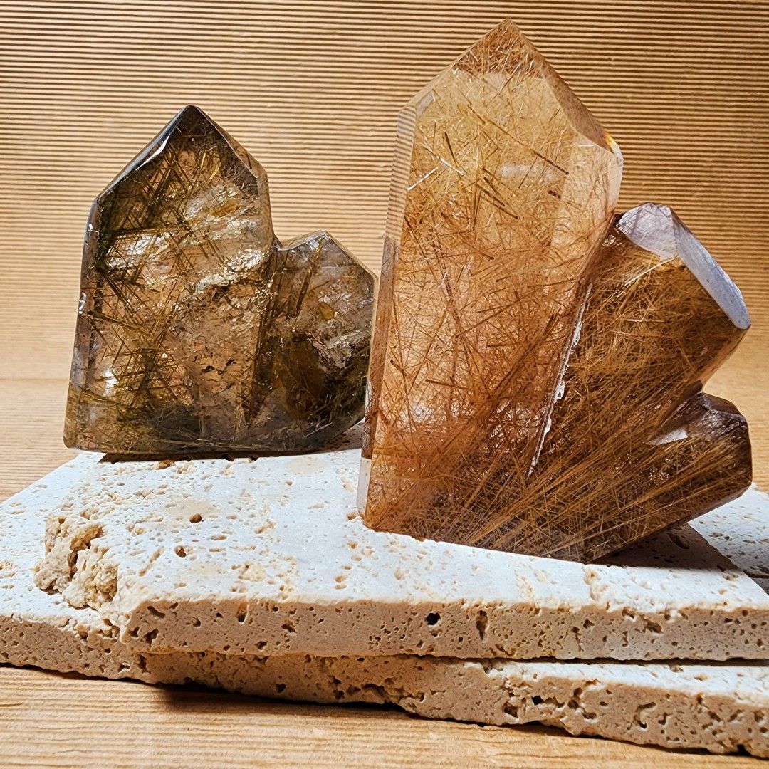 Golden rutilated cheap quartz