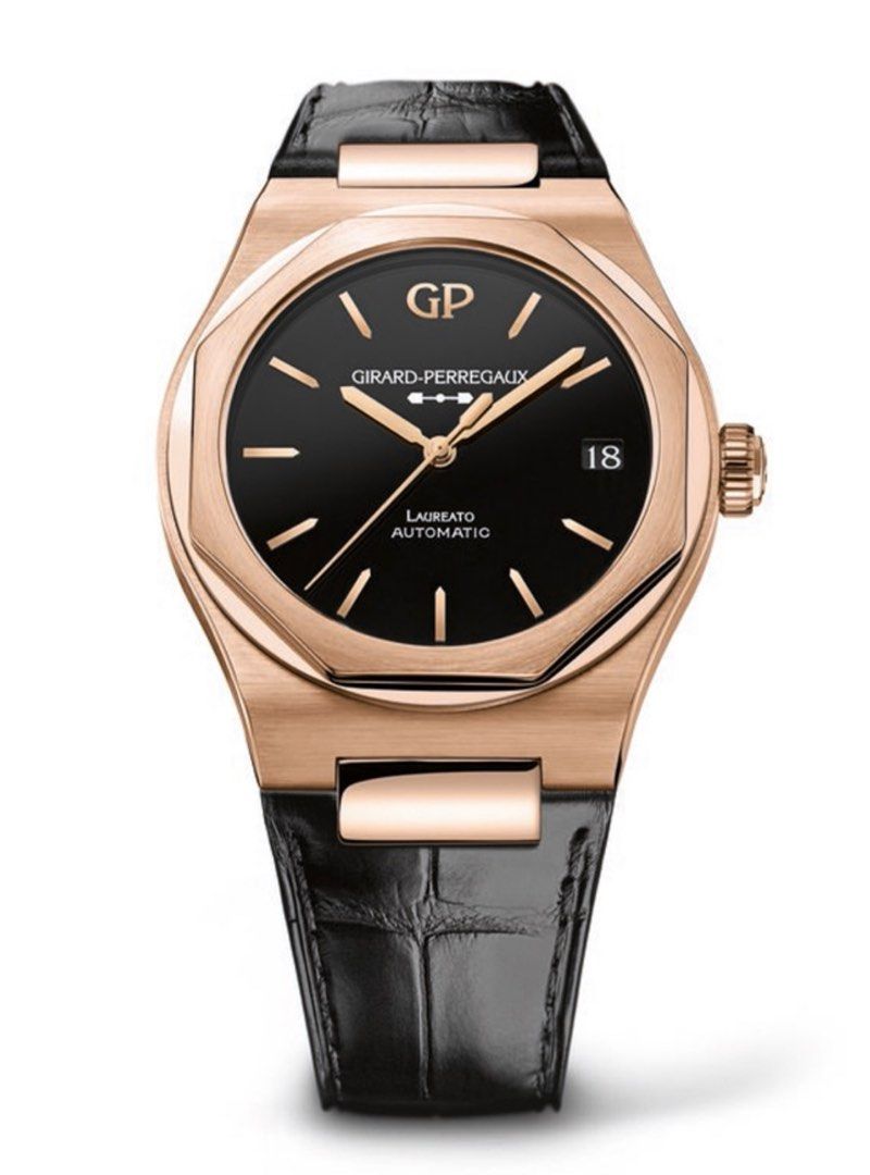 Girard perregaux hotsell laureato rose gold