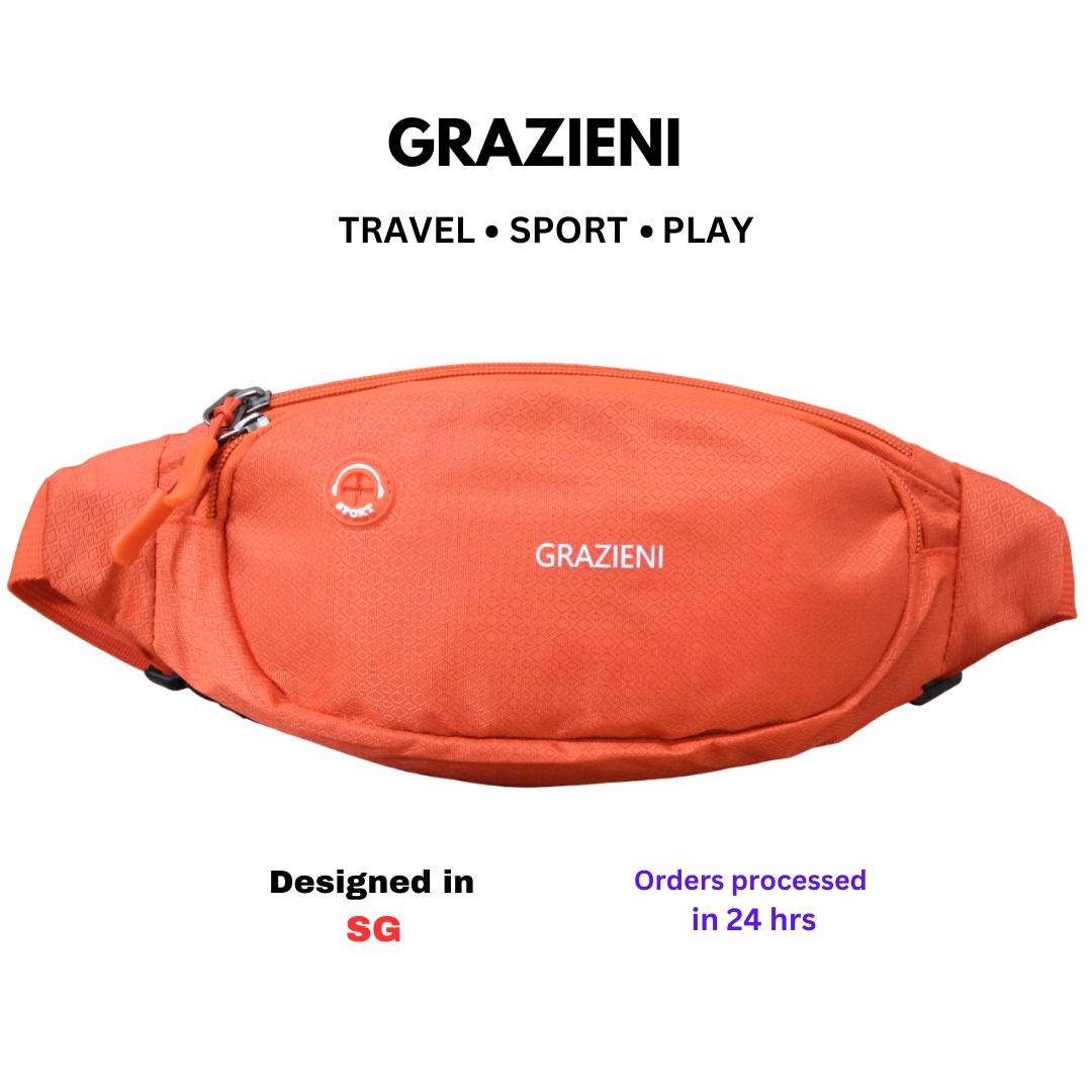GRAZIENI Unisex Waist bag Men s Fanny pack chest bag single