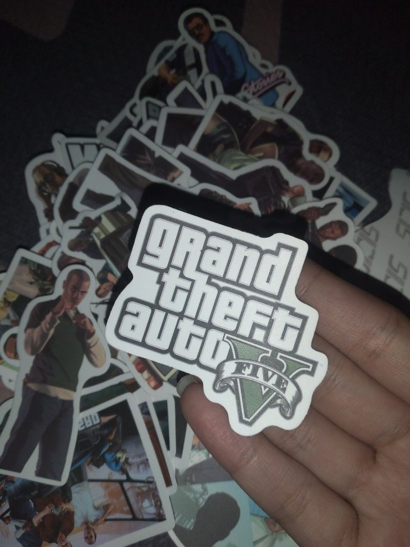 GTA Grand Theft Auto Waterproof 50pcs Stickers, Car Parts & Accessories ...