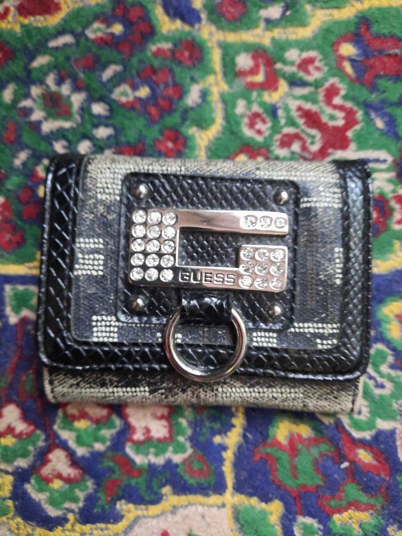 Guess Original Tri Fold Wallet Women s Fashion Bags Wallets