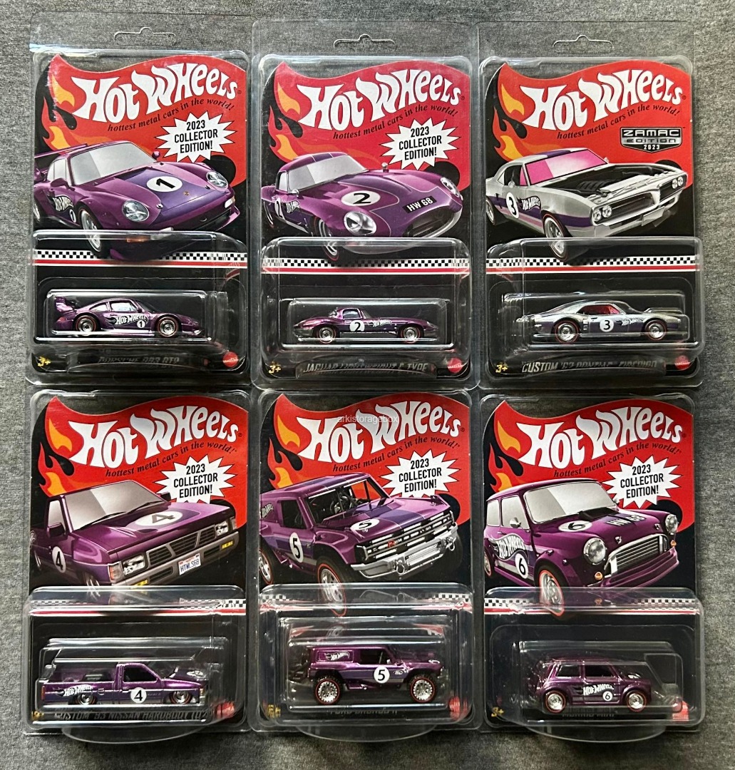Hot Wheels Collector Edition & Zamac 2023 Mail-In Cars Porsche Jaguar ...
