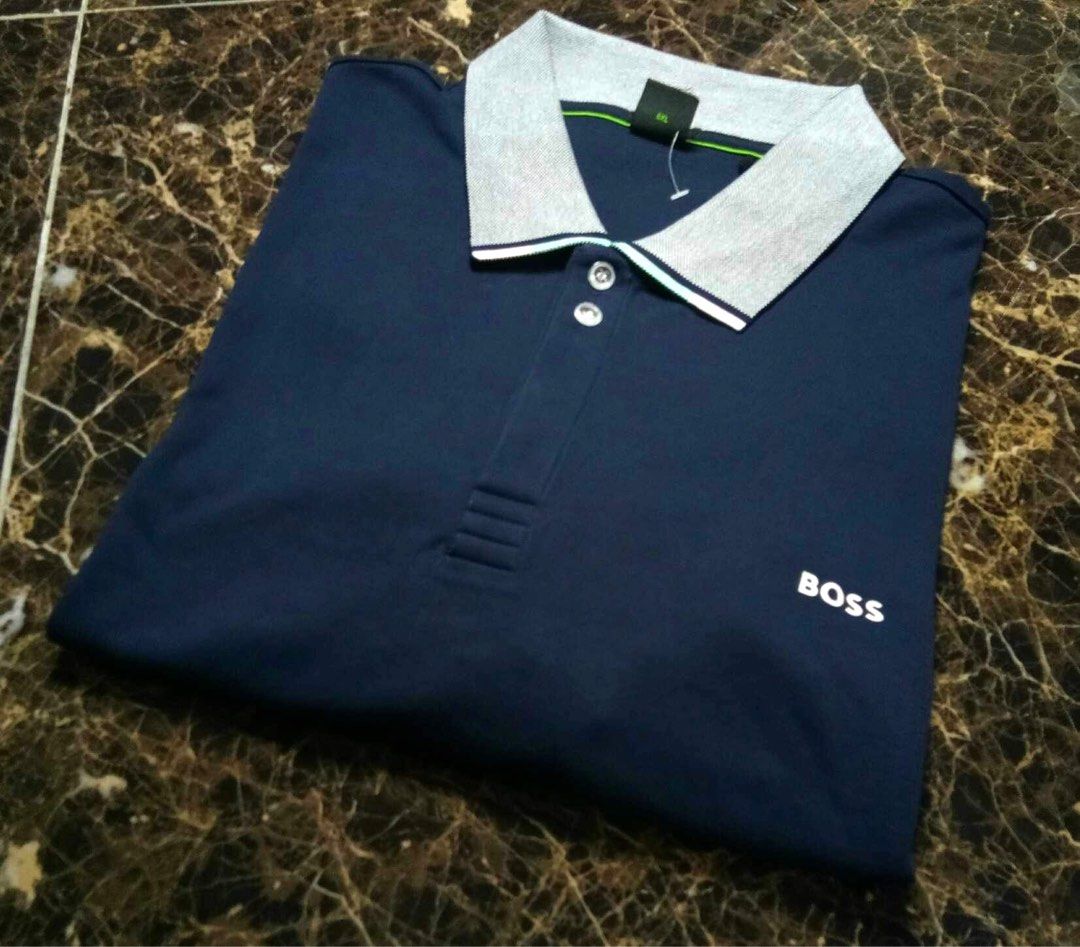 HUGO BOSS BLACK POLO TSHIRT BIG SIZE 3XL Men s Fashion Tops