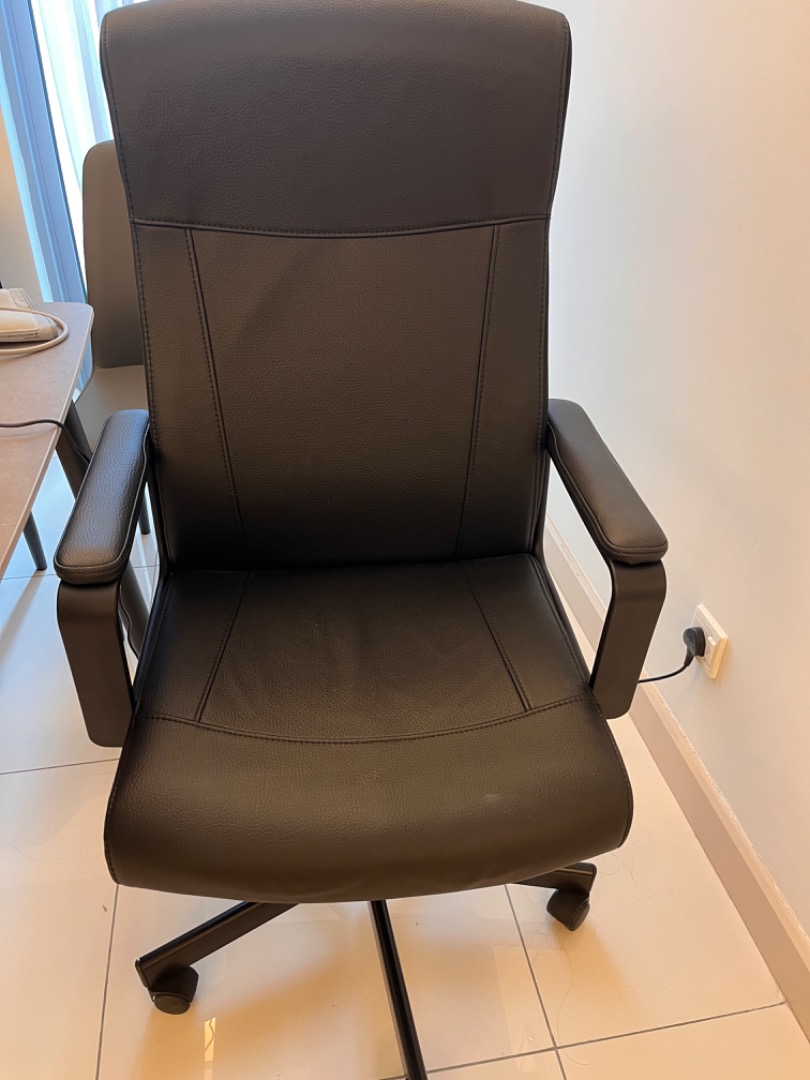 Ikea Millberget Swivel chair black bought June 2023, Furniture & Home