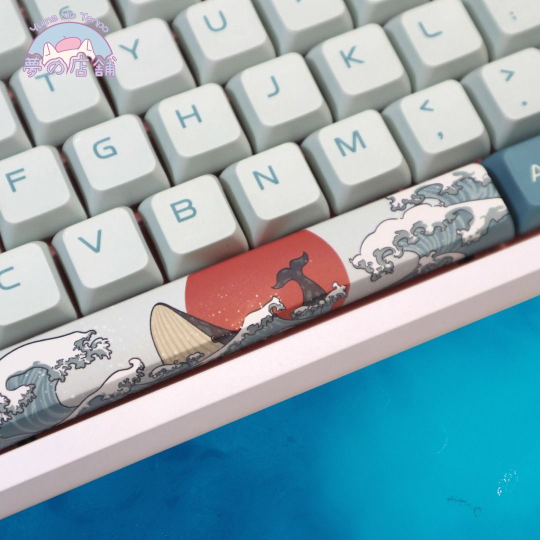 [IN STOCK] Coral Sea Keycaps | English Keycaps | Cherry Profile | PBT ...