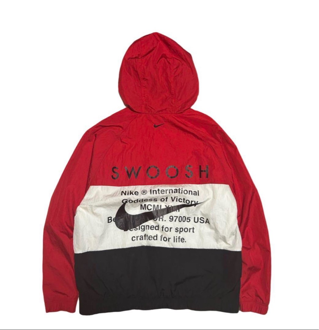 Jaket Windbreaker Nike Big Swoosh Threetone Double Swoosh Nike