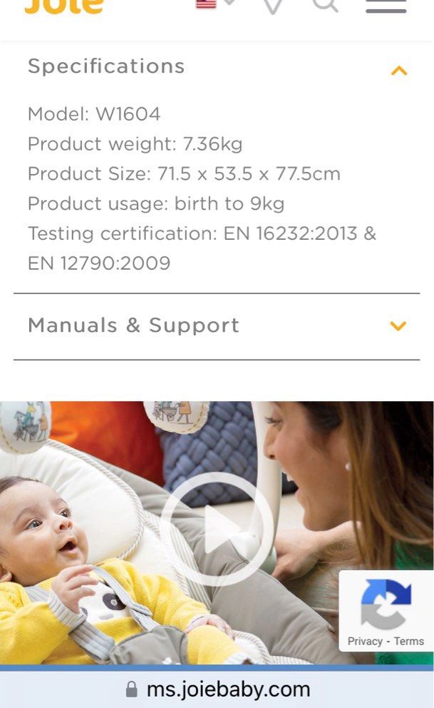 Joie 2in1 Glider and rocker automatic Babies Kids Baby Nursery