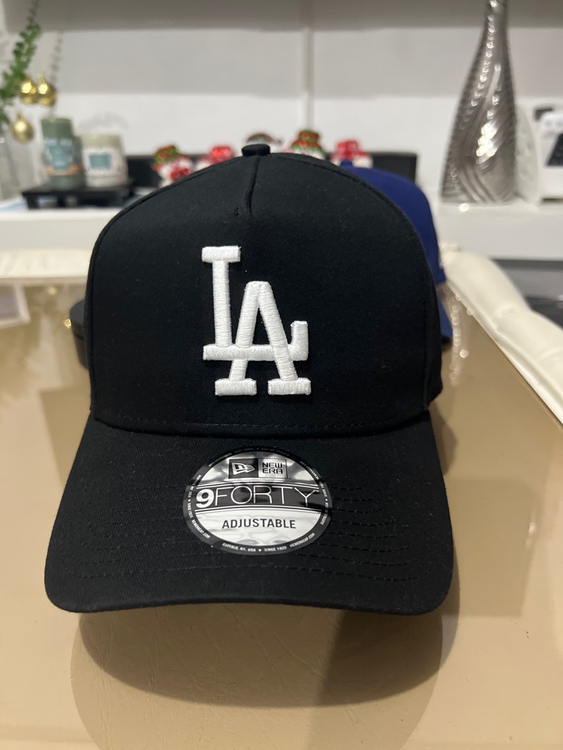 New era LA Dodgers 9forty Aframe black snapback cap, Men's Fashion ...