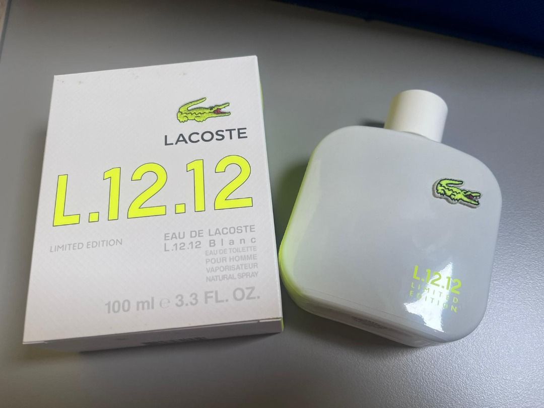 LACOSTE EAU DE LACOSTE L.12.12 BLANC LIMITED EDITION 100ML