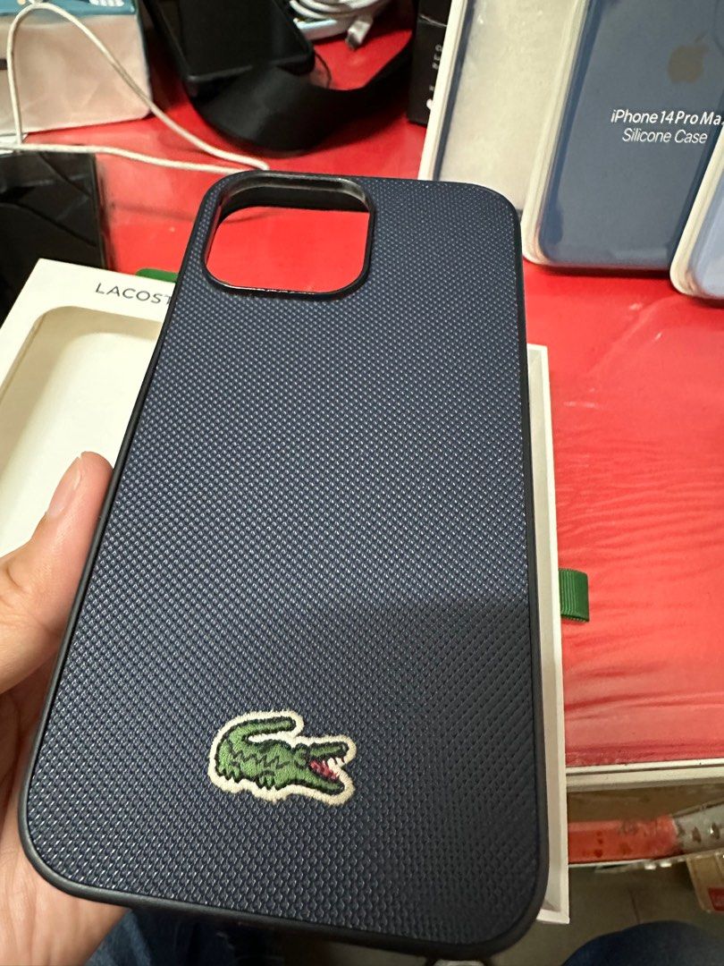 Lacoste iPhone 14 Pro Max Case Red