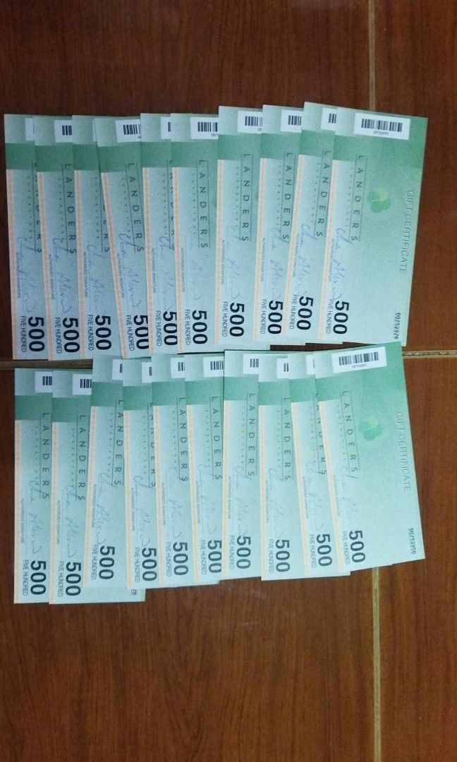 LANDERS GIFT CHECKS Tickets Vouchers Vouchers on Carousell