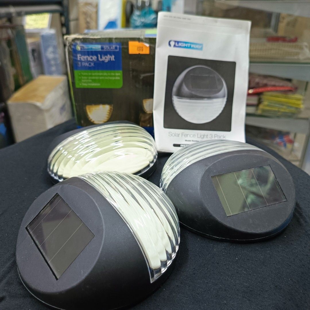 Lightway Solar Fence Light Furniture Home Living Lighting Fans Lighting on Carousell