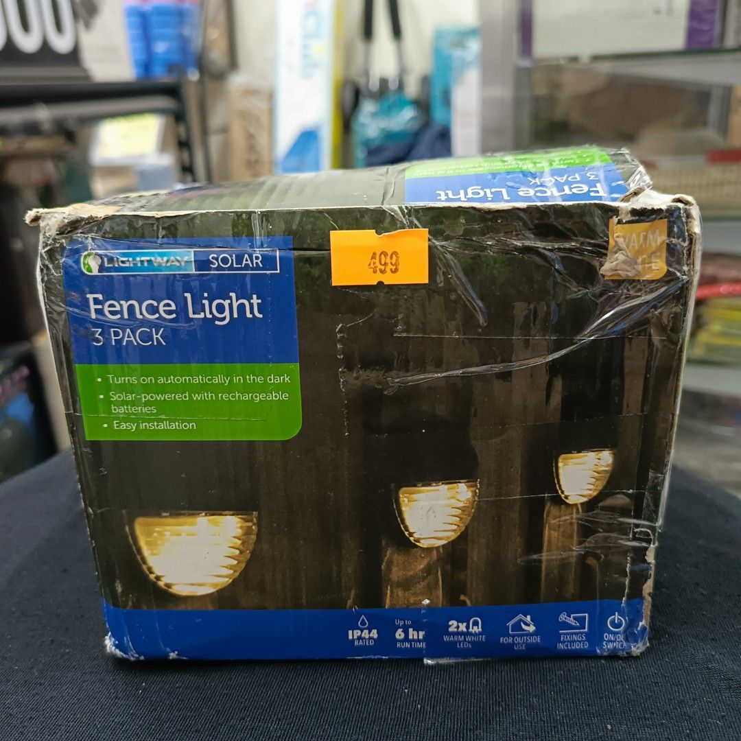 Lightway Solar Fence Light Furniture Home Living Lighting Fans Lighting on Carousell