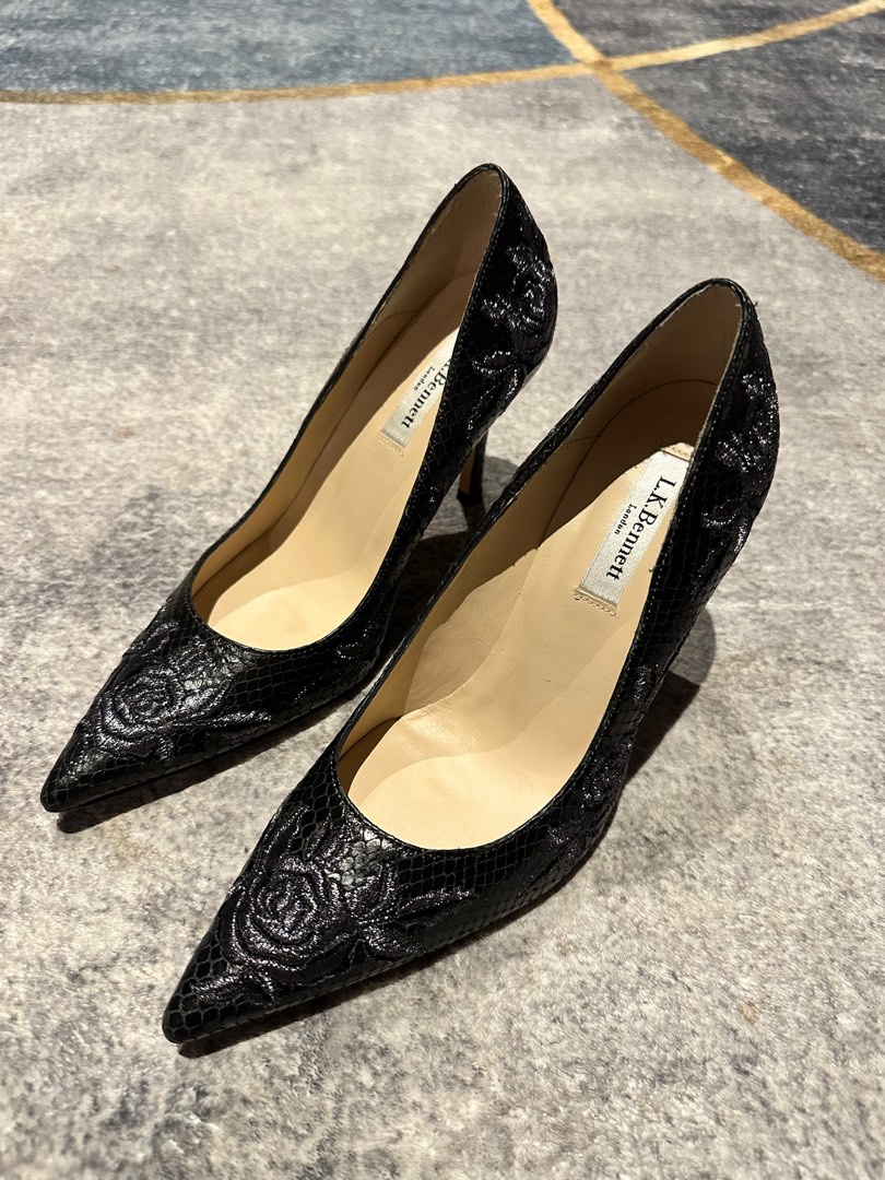 Lk bennett black best sale heels