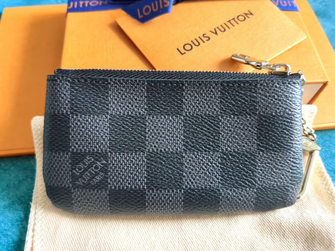 Pochette cles damier graphite clearance