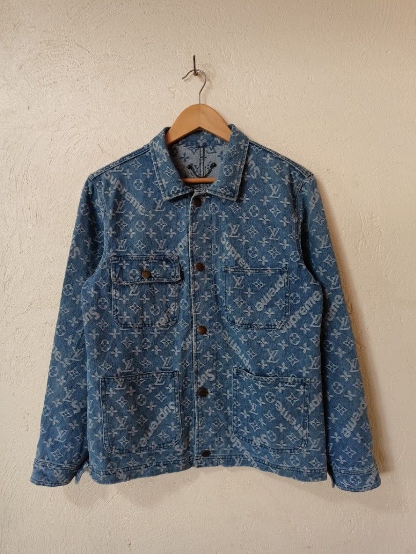 Supreme x louis vuitton jean sale jacket