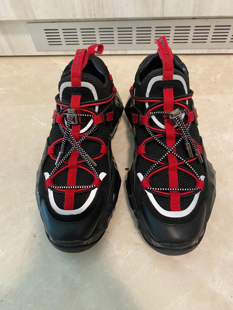 Red jimmy choo trainers shop