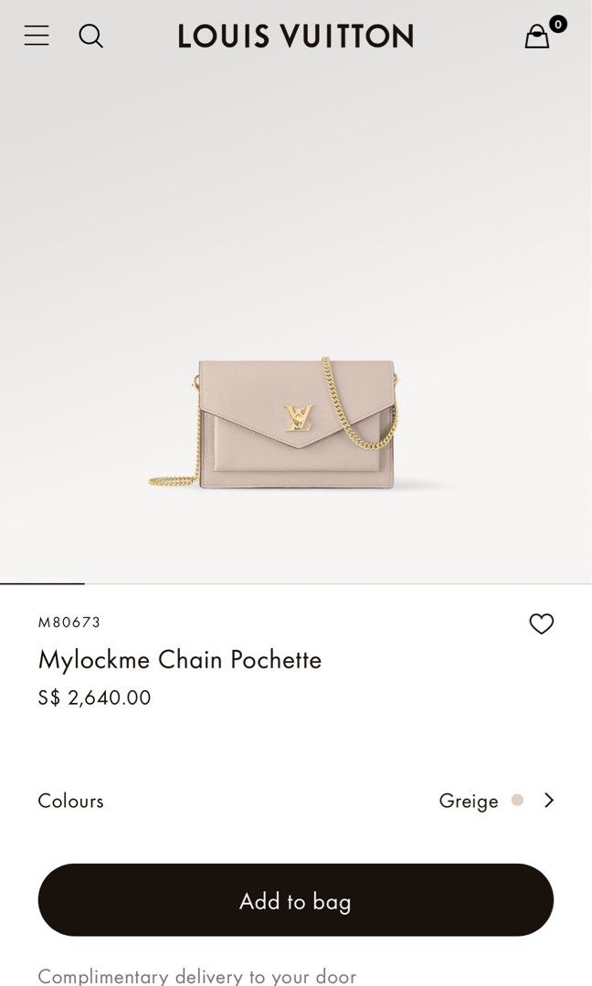 LV mylockme chain pochette