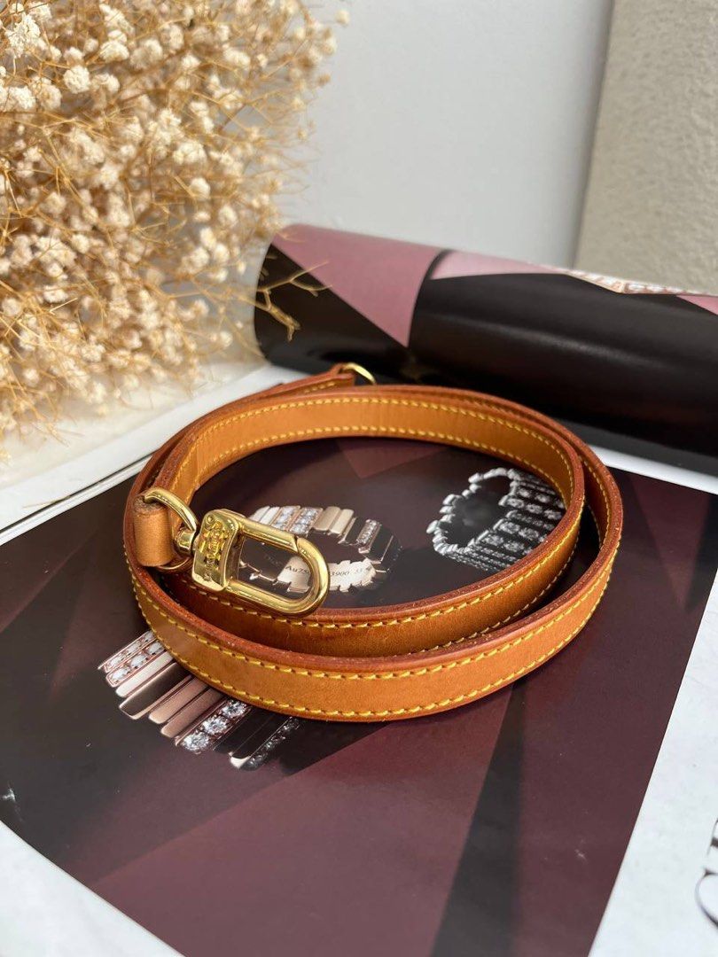 Lv on sale vachetta strap