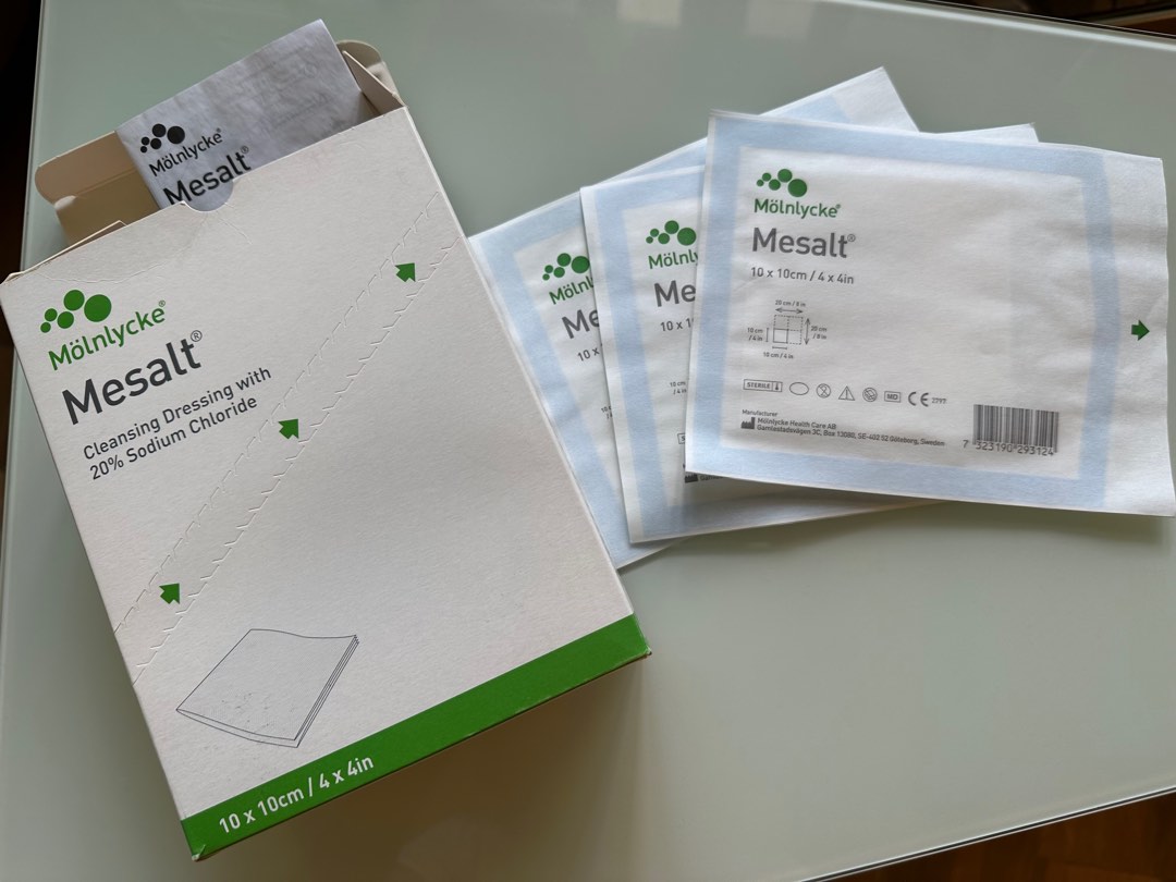 Molnlycke Health Care 285780 Mesalt Sodium Chloride Dressing 3x3inch