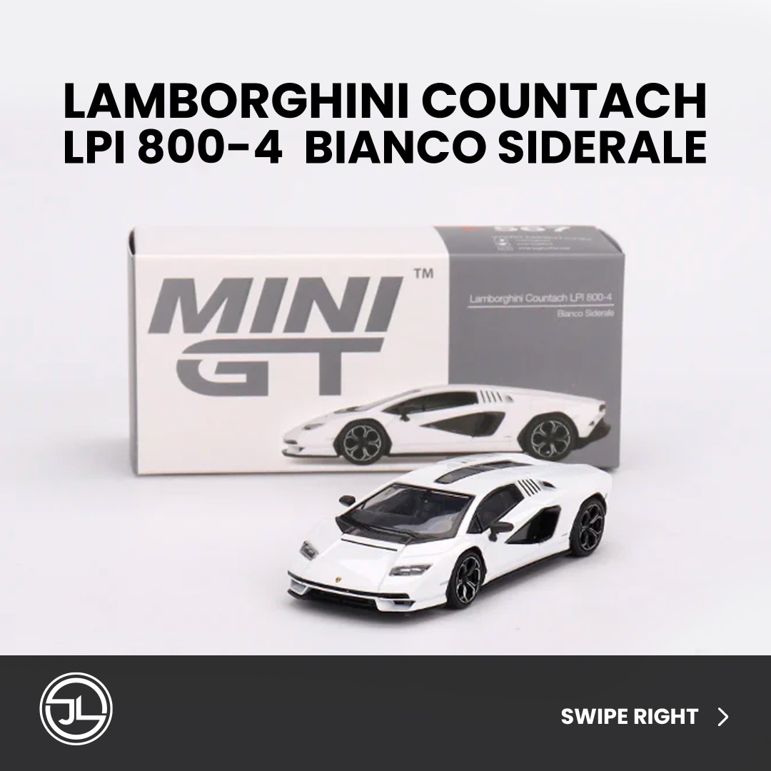 Mini GT Lamborghini Countach LPI 800-4 Bianco Siderale 1/64, Hobbies ...