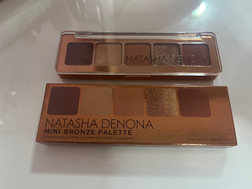 Natasha Denona Mini Bronze Palette (Category: Makeup) located in Quezon City. Submitted by lostmermaidgoddess (Listing ID 1270877512, Image 2). Description: Swatched ONCE. Barely noticeable. (refer to photos please) Guaranteed Authentic. Bought directly from Sephora USA. RFS: Own too much eyeshadow already. Have many similar shades. 😅.