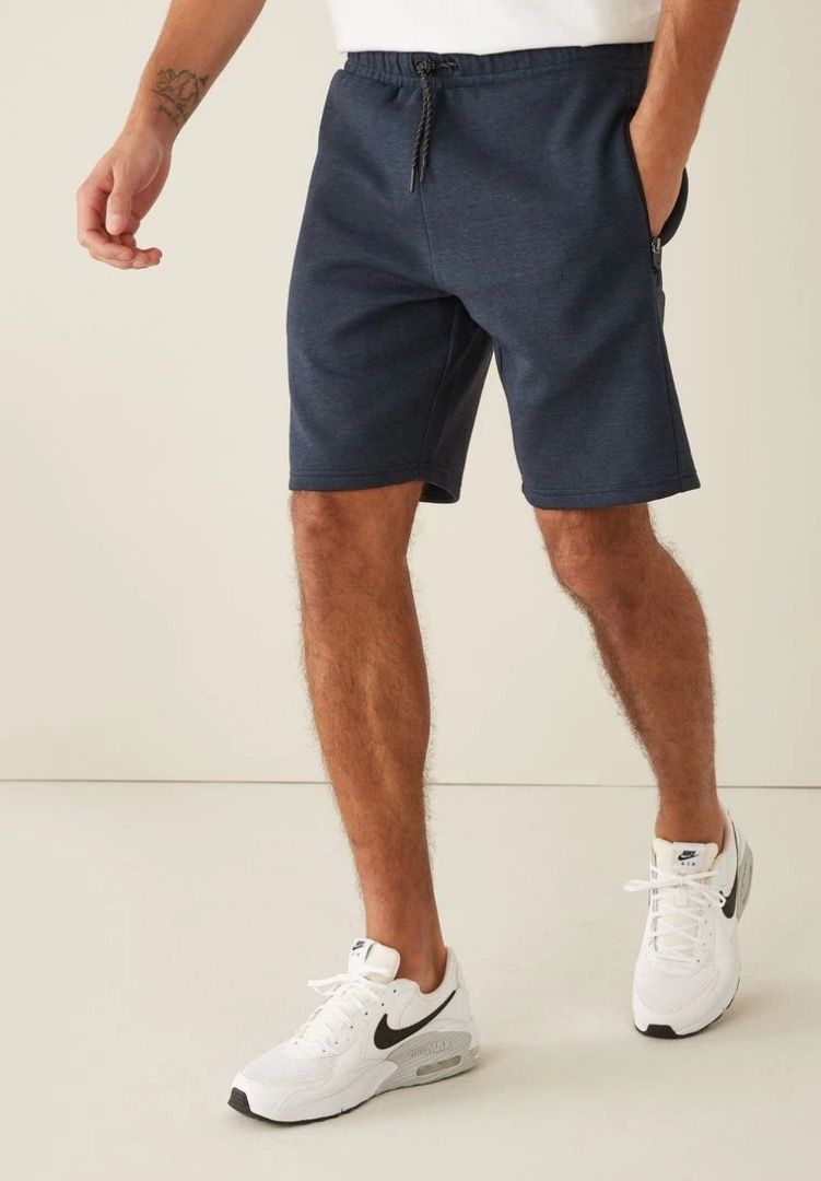 Next Jersey Shorts With Zip Pockets XS Navy Men s Fashion