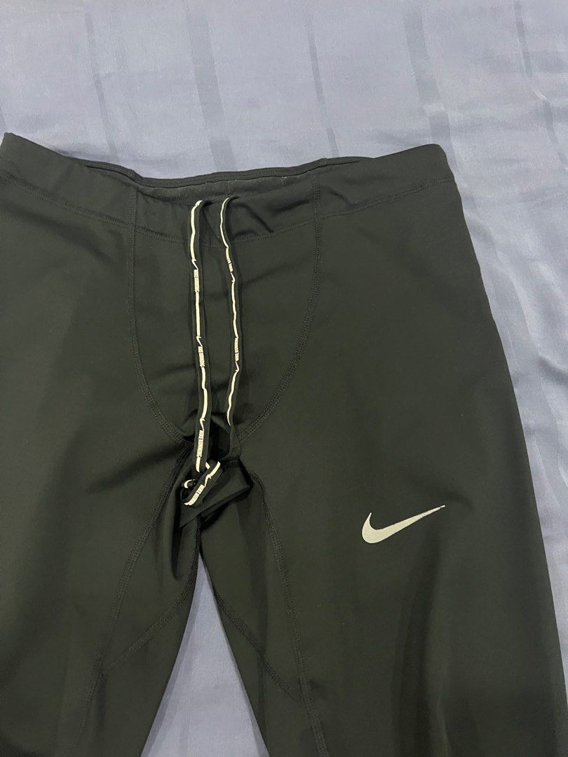 Nike Dri Fit Black Running Exercise Hiking Outdoor Pants with
