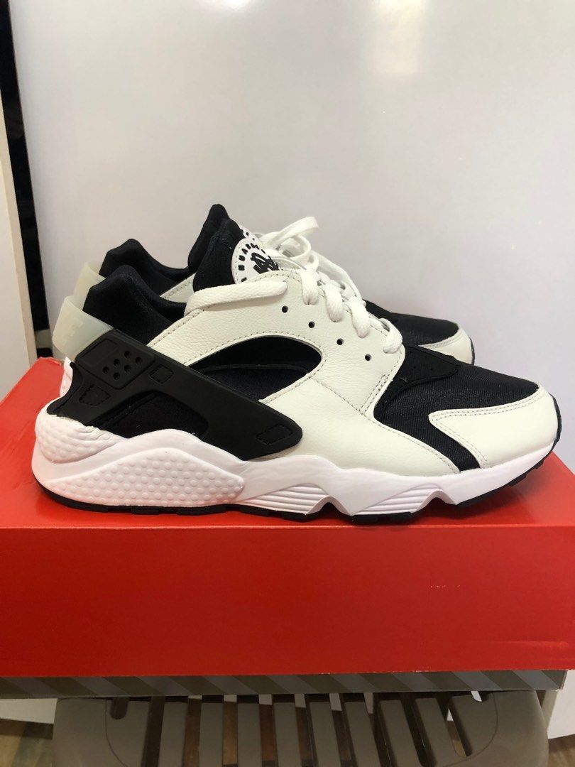 Nike Huarache Black White Men s Fashion Footwear Sneakers on