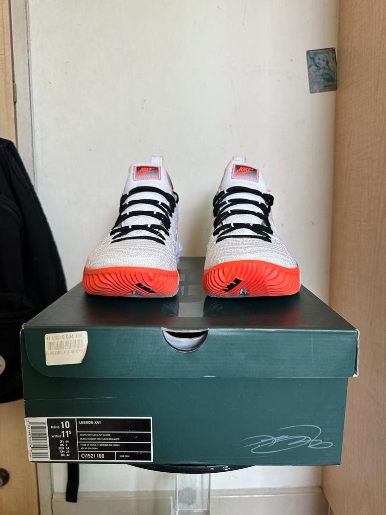 Lebron xvi top hot lava white