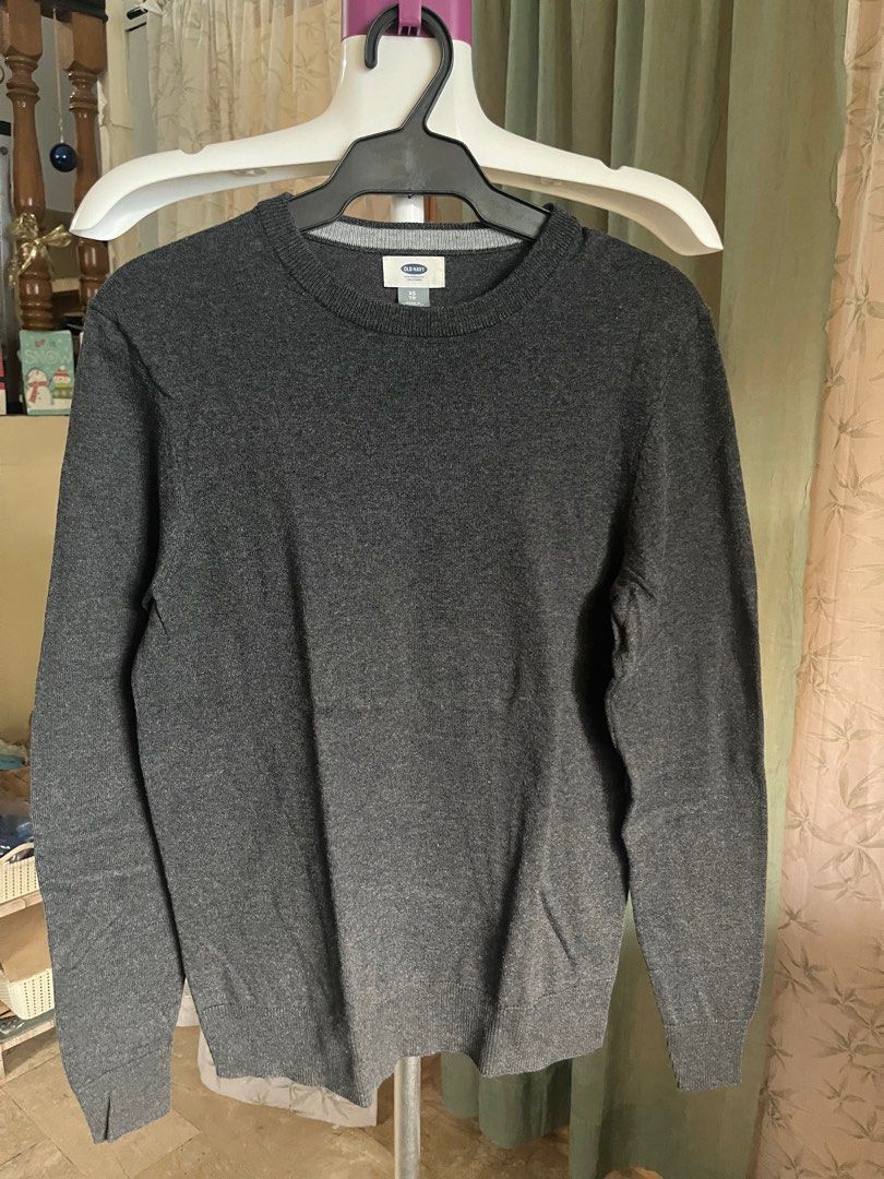 Old Navy Grey Long sleeves Sweatshirt men Men s Fashion Coats